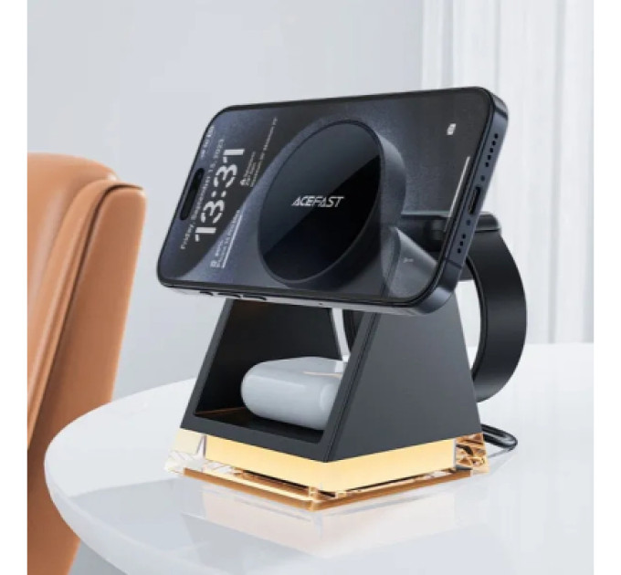 Acefast Зарядний пристрій Acefast Wireless QI 3in1 15W E17 (6974316282815)