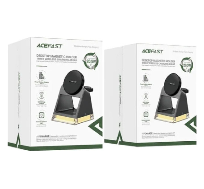 Acefast Зарядний пристрій Acefast Wireless QI 3in1 15W E17 (6974316282815)