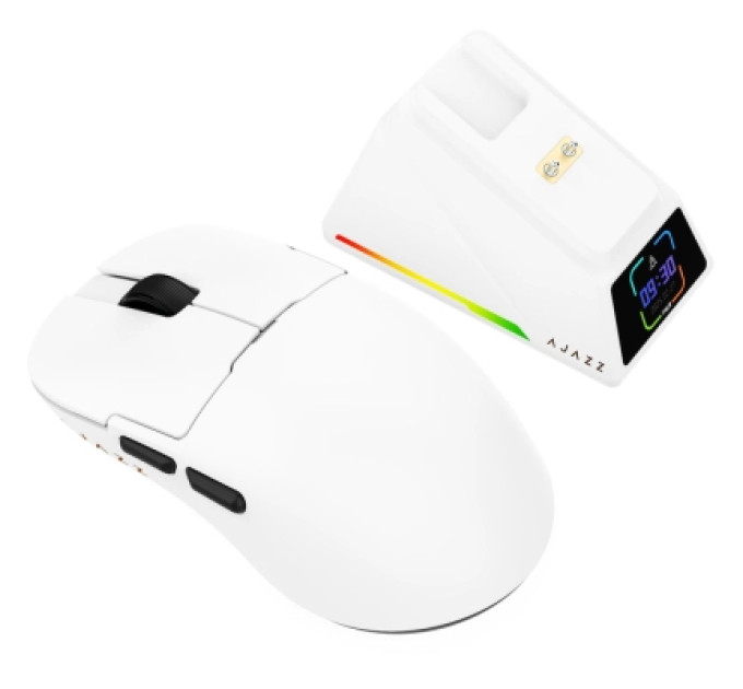 Ajazz Мишка Ajazz AJ159 APEX Wireless/Bluetooth/USB White (AJM159-A-W)