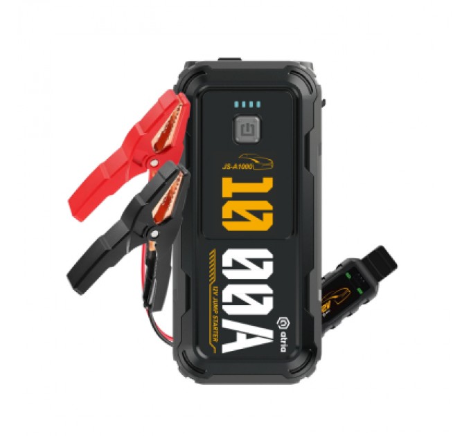 ATRIA Пуско зарядний пристрій Atria 10000mAh 1000A QC18W LED ліхтар (JS-A1000)