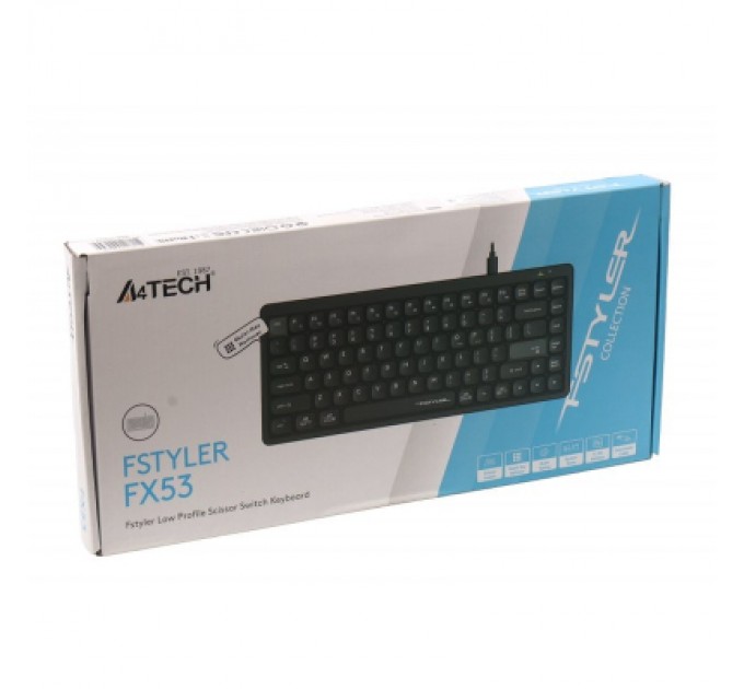 A4Tech Клавіатура A4Tech FX53 USB UA Black (4711421002394)