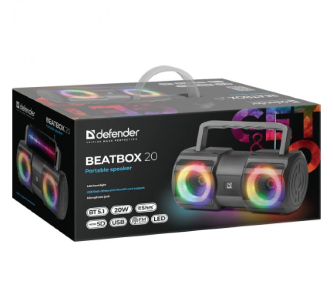 Defender Акустична система Defender Beatbox 20 Black (65420)
