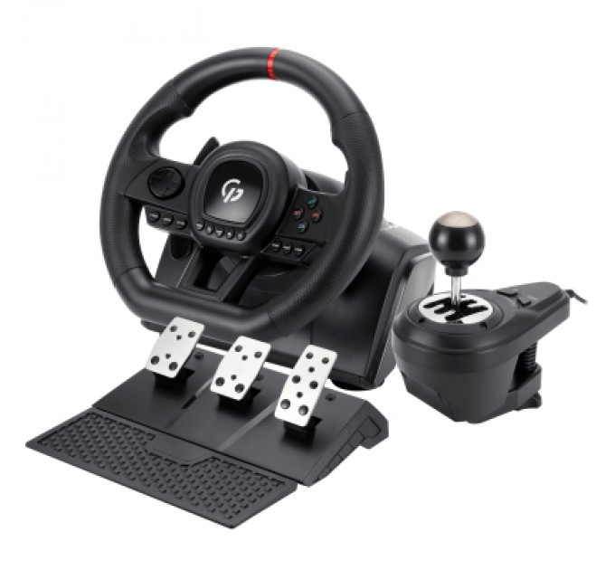 GamePro Кермо GamePro RW038PM з педалями та коробкою передач PC/XBOX360/XBOXONE/SWITCH/PS3/PS4 (RW038PM)