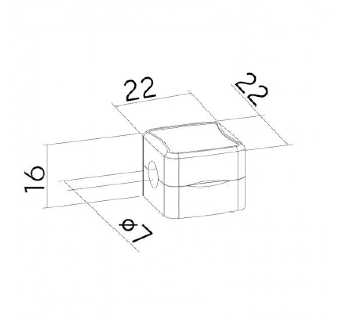 OfficePro Тримач для кабелю OfficePro CM002B, magnetic clasp, 6шт=1пак, back (CM002B)