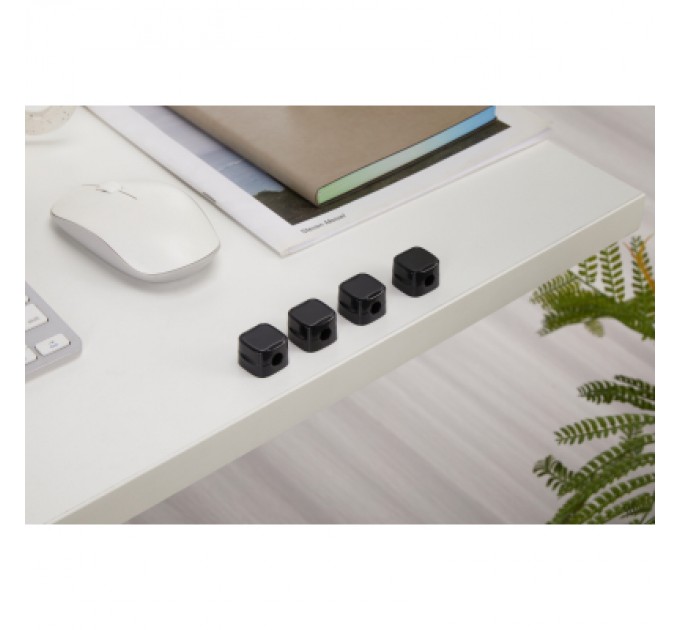OfficePro Тримач для кабелю OfficePro CM002B, magnetic clasp, 6шт=1пак, back (CM002B)