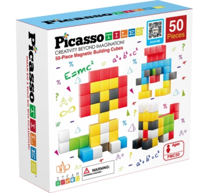 Picasso Конструктор Picasso магнітний Tiles Building Cubes 50 деталей (817338023645)