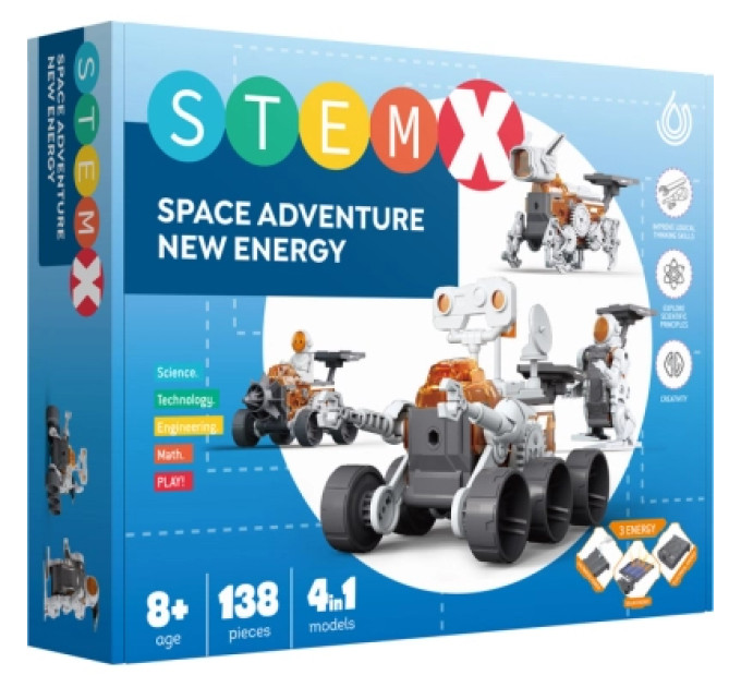 Stem Конструктор Stem 4 в 1 Космічна пригода 138 деталей (3858894673049)