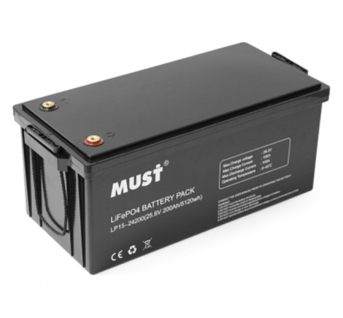 Must Батарея LiFePo4 Must 25.6V - 200Ah (LP15-24200)