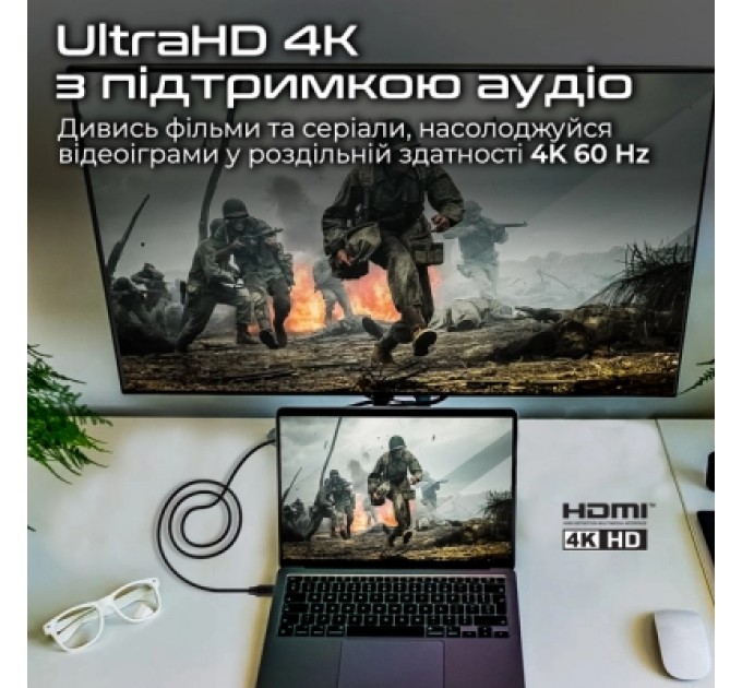 Promate Кабель мультимедійний HDMI to HDMI 10.0m v2.0 black Promate (prolink4k60-10m)