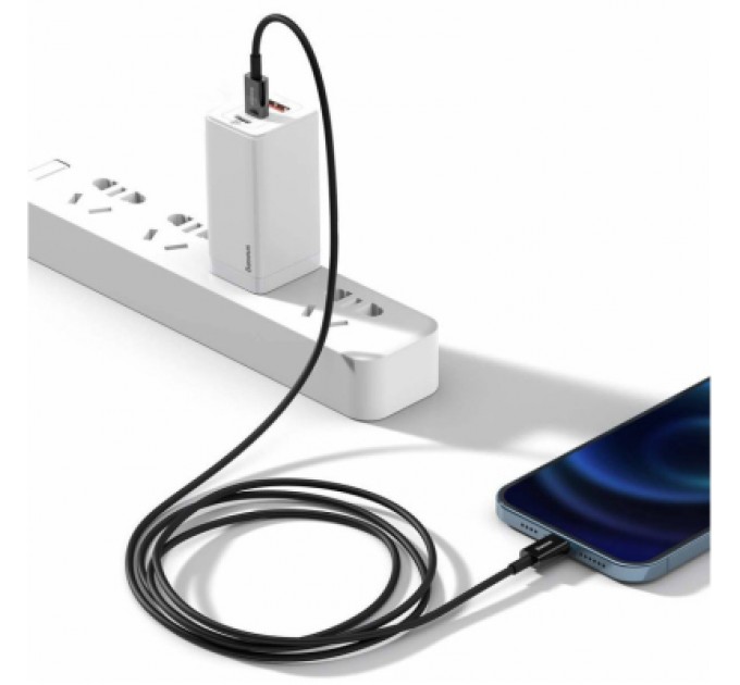 Baseus Дата кабель USB-C to Lightning 1.0m 20W Superior Series Black Baseus (CATLYS-A01)