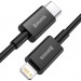 Baseus Дата кабель USB-C to Lightning 1.0m 20W Superior Series Black Baseus (CATLYS-A01)