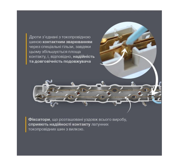 Electrum Подовжувач блоковий (PP) Electrum 5 розеток 3м із заземленням та вимикачем C-ES-1539