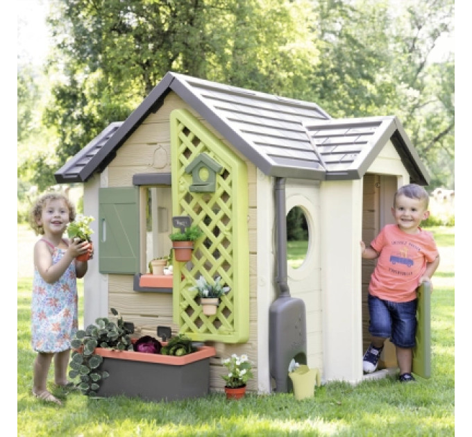 Smoby Ігровий будиночок Smoby Life Садовий з кашпо та годівничкою (7600810408)