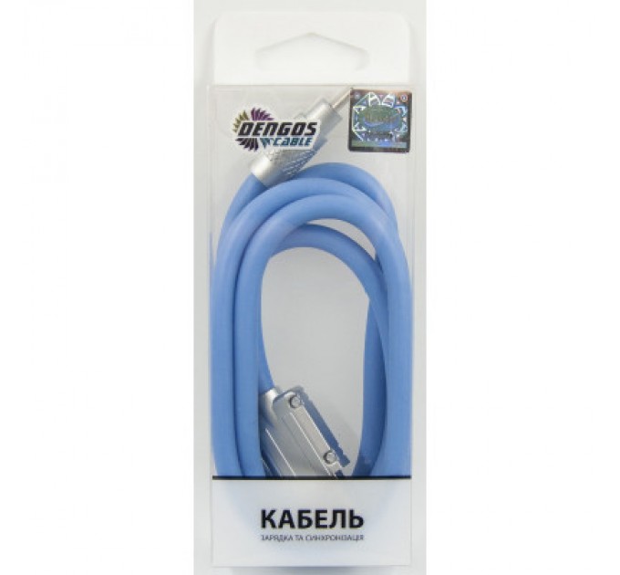 Dengos Дата кабель USB 2.0 AM to Type-C 1.0m blue Dengos (PLS-TC-NS-BLUE)