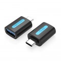 Vention Перехідник Vention USB Type-C - USB V 3.0 (M/F), Black (CDUB0)
