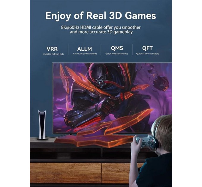 Vention Кабель Vention HDMI - HDMI v.2.1 (M/M), 1 м, Black (AANBF)