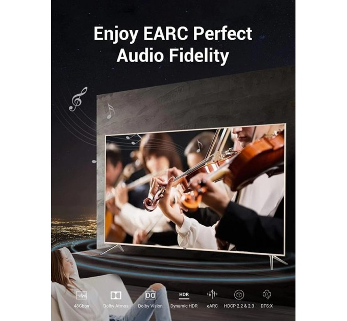 Vention Кабель Vention HDMI - HDMI v.2.1 (M/M), 1 м, Black (AANBF)