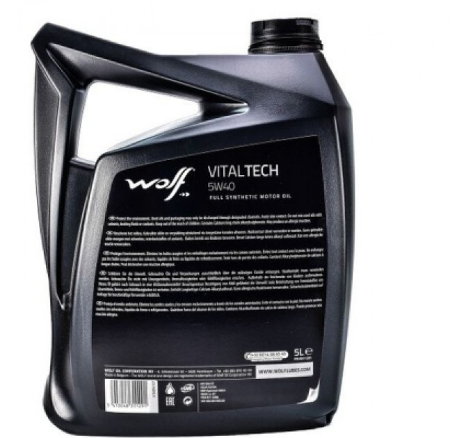 Wolf Моторна олива Wolf Vitaltech 5W-40 5л (8311291)