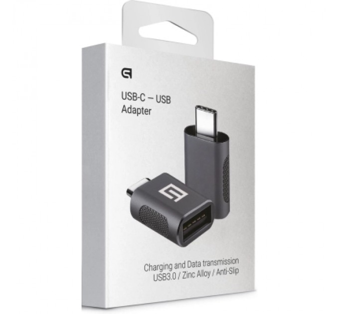 Armorstandart Дата кабель OTG USB-C to USB-A Space Grey Armorstandart (ARM69356)