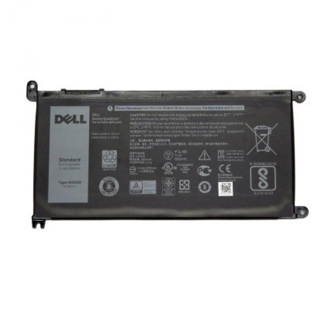 AlSoft Акумулятор до ноутбука Dell Inspiron 15-5568 WDX0R, 39Wh (3400mAh), 3cell, 11.4V, Li-ion AlSoft (A47905)