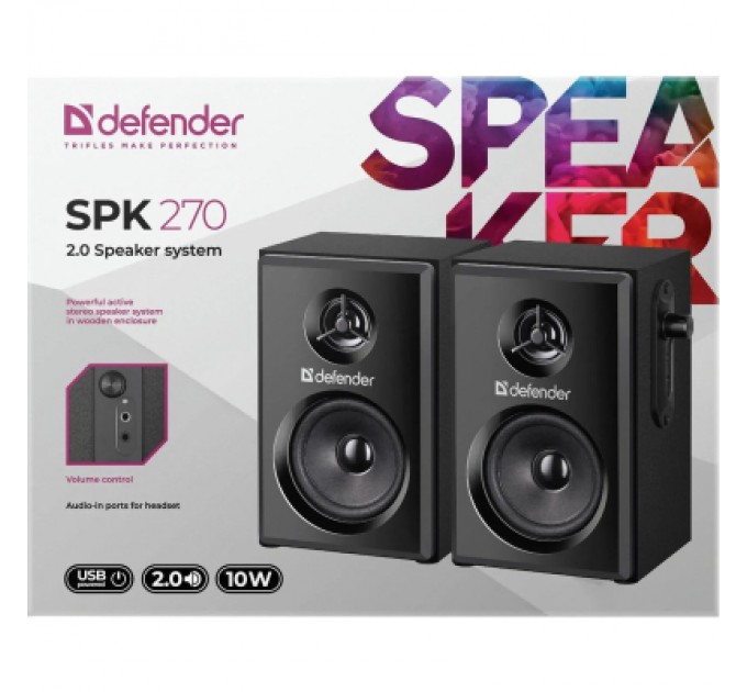 Defender Акустична система Defender SPK 270 USB Black (65270)