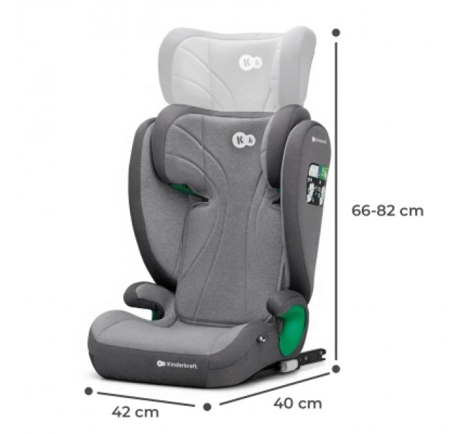 Kinderkraft Автокрісло Kinderkraft Junior Fix 2 i-Size Rocket Grey (KCJUFI20GRY0000) (5902533921577)
