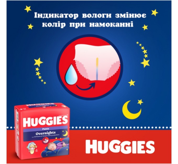 Huggies Підгузки Huggies Overnights Pants Трусики 6 15-25 кг 22 шт. (5029053581101)