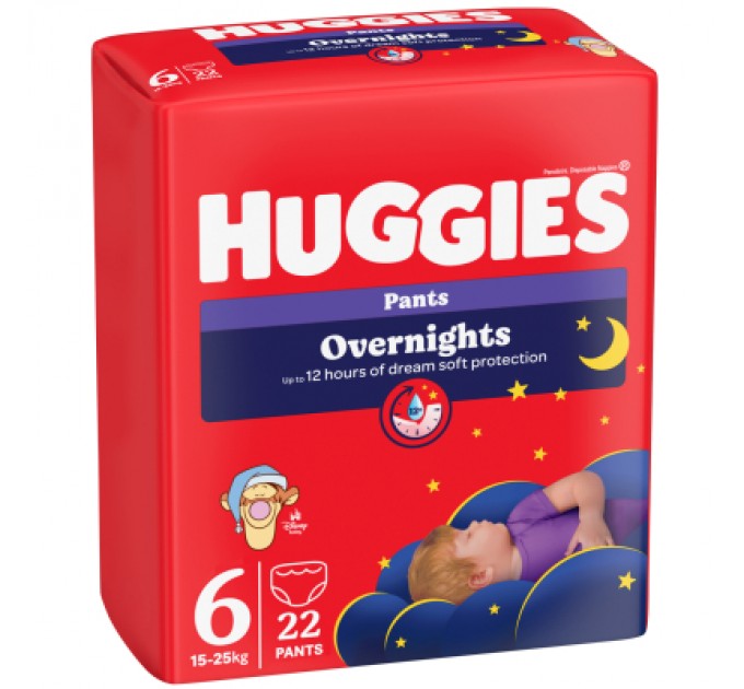 Huggies Підгузки Huggies Overnights Pants Трусики 6 15-25 кг 22 шт. (5029053581101)