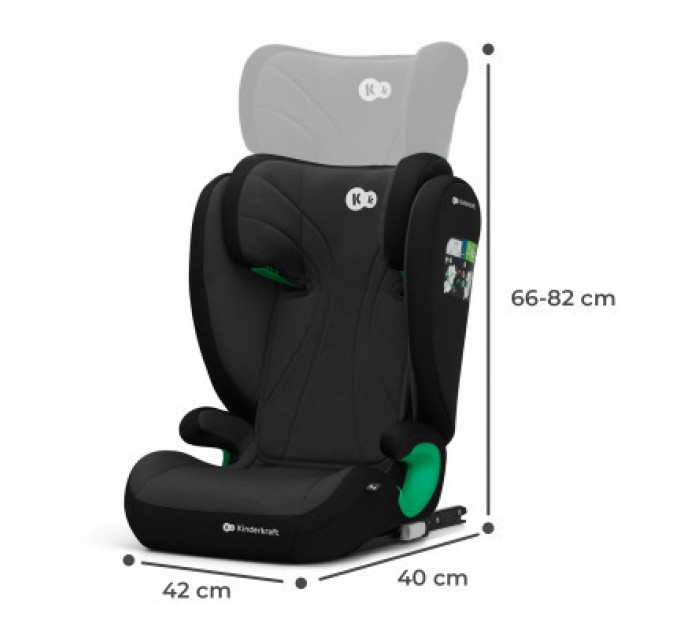 Kinderkraft Автокрісло Kinderkraft Junior Fix 2 i-Size Graphite Black (KCJUFI20BLK0000) (5902533921560)
