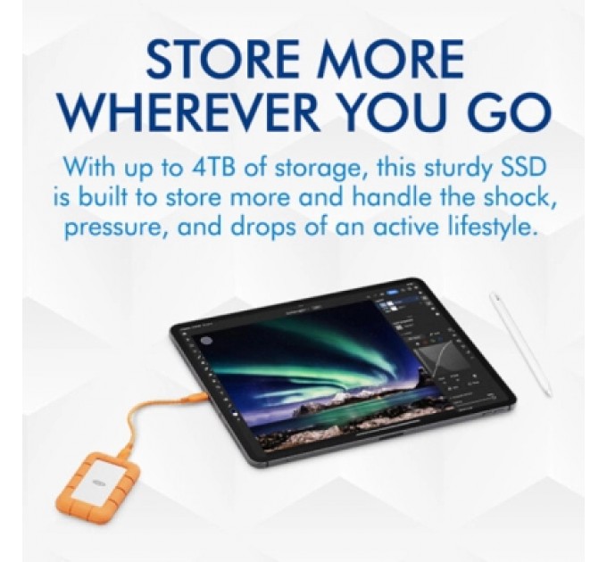 LaCie Накопичувач SSD USB Type-C 500GB Rugged Mini LaCie (STMF500400)