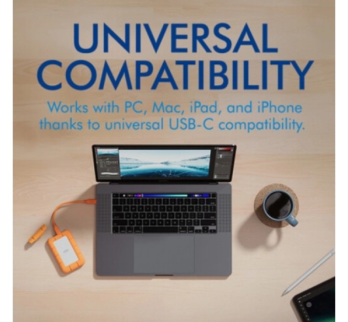 LaCie Накопичувач SSD USB Type-C 500GB Rugged Mini LaCie (STMF500400)