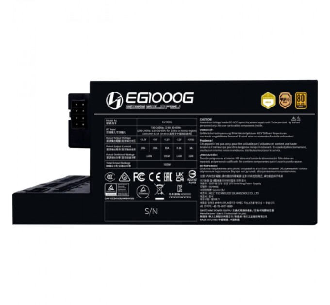 Lian Li Блок живлення Lian Li 1000W EDGE GOLD Black (G9P.EG1000G.BH00.EU)