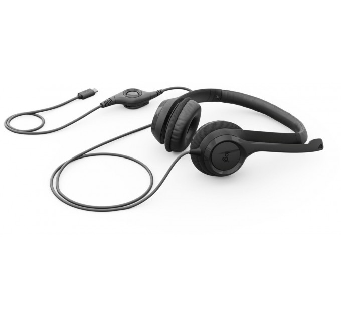 Logitech Гарнітура Logitech H390 USB-C Midnight Black (981-001576)