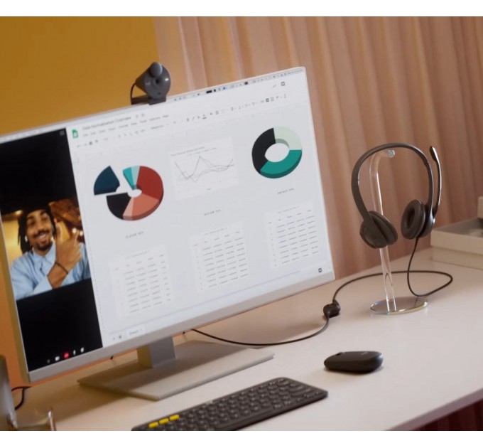 Logitech Гарнітура Logitech H390 USB-C Midnight Black (981-001576)