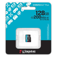 Карта пам'яті Kingston 128GB microSDXC сlass 10 UHS-I U3 V30 A2 Canvas Go Plus G4 (SDCG4/128GBSP)