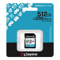 Карта пам'яті Kingston 512GB SDXC сlass 10 UHS-I U3 V30 Canvas Go Plus G4 (SDG4/512GB)