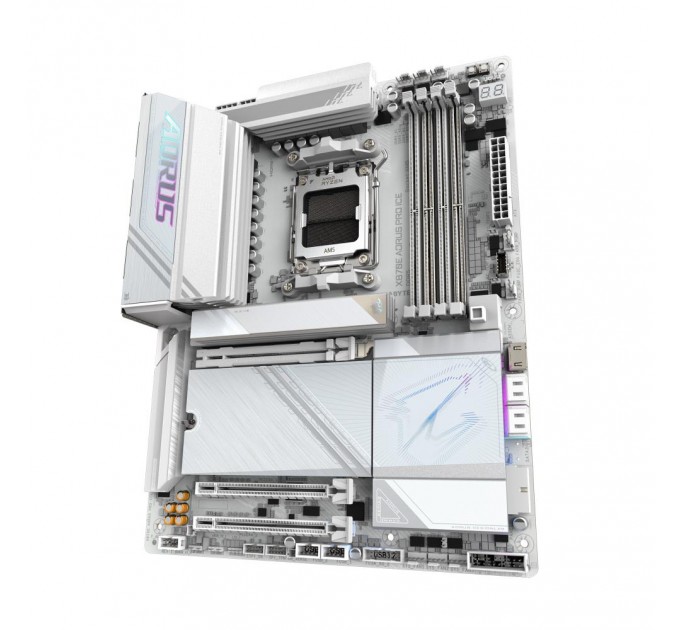 GIGABYTE Материнська плата AMD X870E SAM5 ATX X870E AORUS PRO ICE GIGABYTE