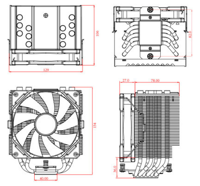 Noname Кріплення для кулера LGA 1851 offset kit