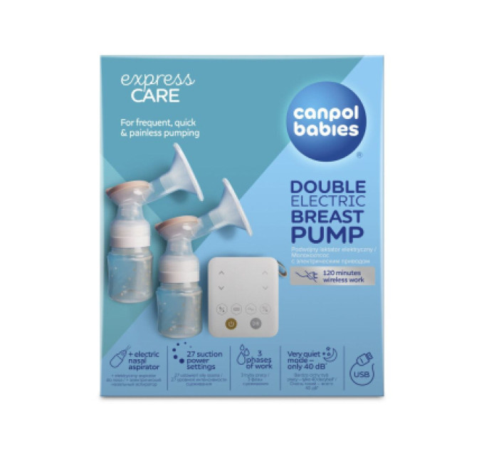 Canpol babies Молоковідсмоктувач Canpol babies електричний подвійний ExpressCare (12/212)