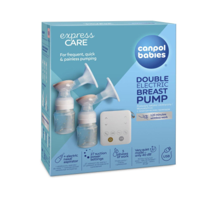 Canpol babies Молоковідсмоктувач Canpol babies електричний подвійний ExpressCare (12/212)