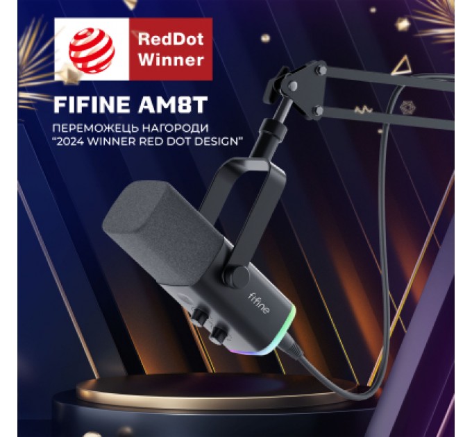 Fifine Мікрофон Fifine AM8T USB Black (AM8T)