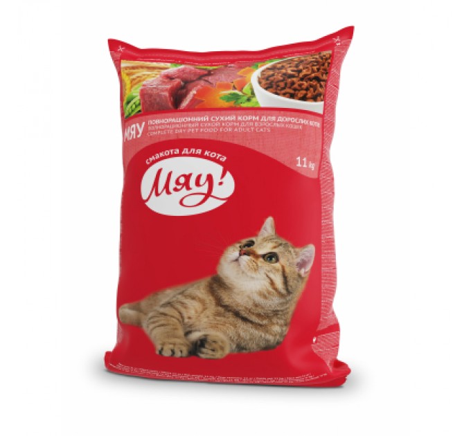 Мяу! Сухий корм для кішок Мяу! з куркою 11 кг (4820083902086/47820269145801)
