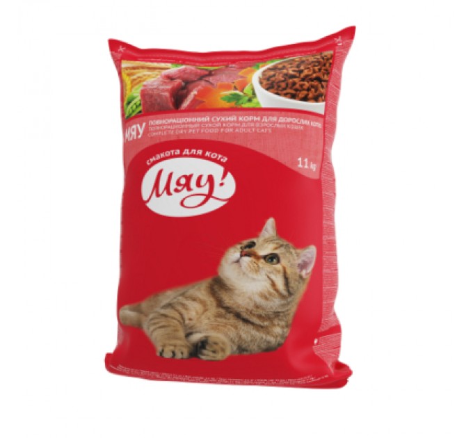 Мяу! Сухий корм для кішок Мяу! з куркою 11 кг (4820083902086/47820269145801)