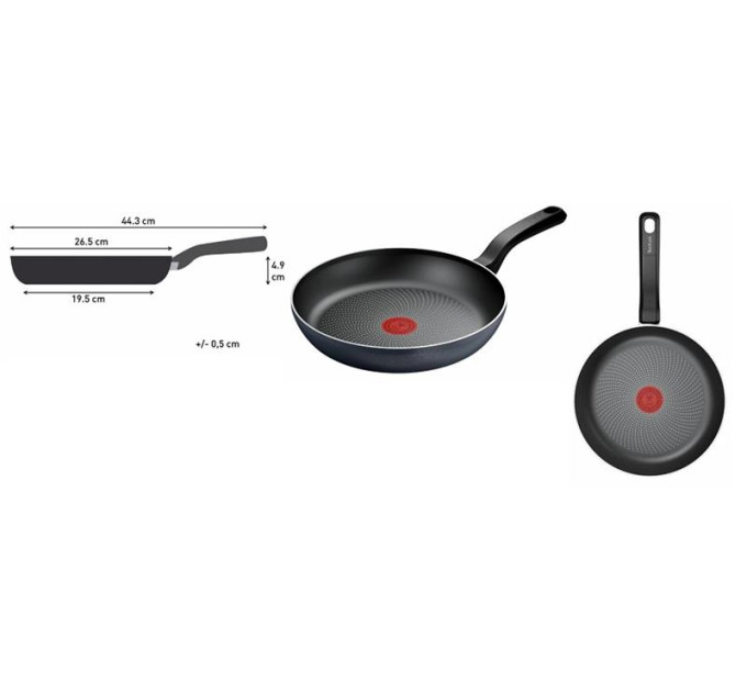 Tefal Сковорода Tefal So' Light 26см чорна (H0560542)