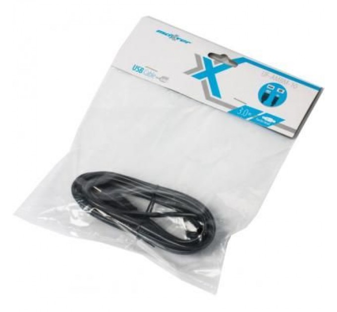 Maxxter Кабель для принтера USB2.0 AM/BM 3.0m Maxxter (UF-AMBM-10)