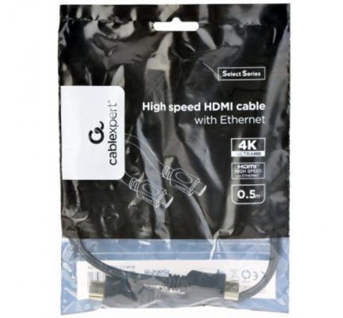 Cablexpert Кабель мультимедійний HDMI to HDMI 0.5m V.1.4 Cablexpert (CC-HDMI4L-0.5M)