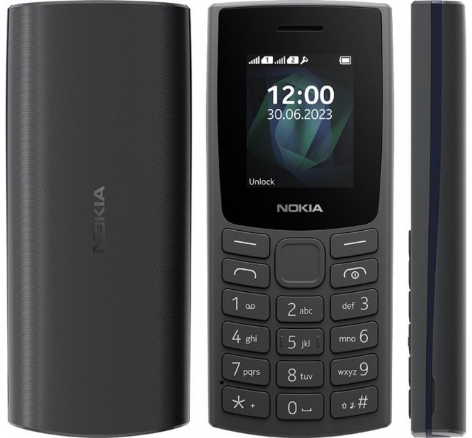 Nokia Мобільний телефон Nokia 105 2023 Dual Sim Charcoal