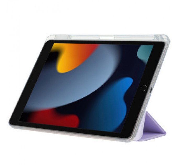BeCover Чохол до планшета BeCover Ultra Slim Origami Transparent Apple Pencil Apple iPad Air (4/5) 2020/2022 10.9" Purple (711105)