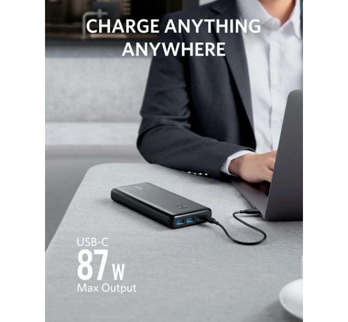 Anker Універсальна мобільна батарея Anker PowerCore III Elite 25600 mAh 87W Black (A1291H11)