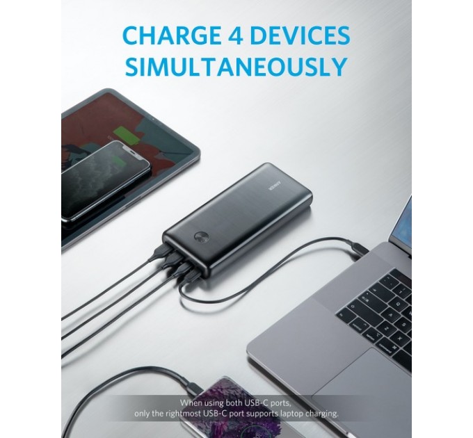 Anker Універсальна мобільна батарея Anker PowerCore III Elite 25600 mAh 87W Black (A1291H11)